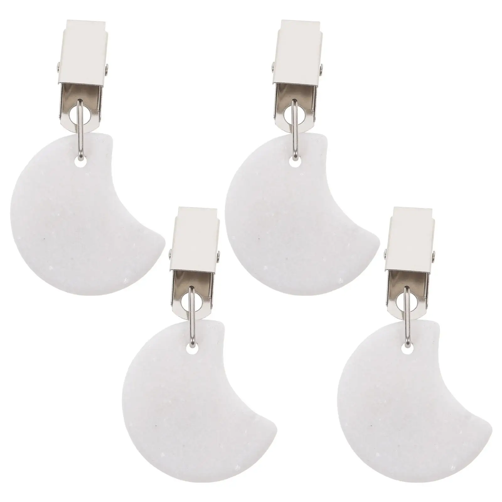 

4 Pcs Clips Marble Weights Outdoor Dining Heavy Weight Table Cloth Wind Protection Curtains Stylish Design Durability