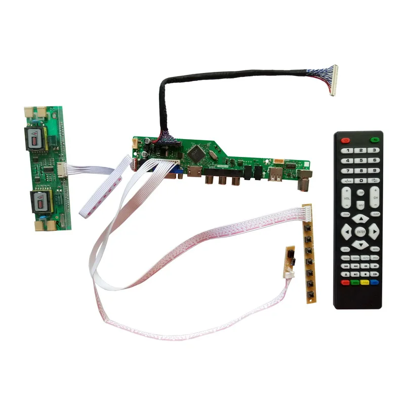 HDMI-compatible USB AV VGA ATV PC LCD Controller Board for 23.6inch 1680x1050 M236H1-L01 4CCFL LVDS Monitor Kit