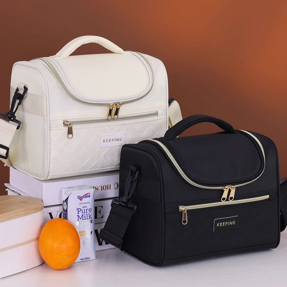 Verdickte Thermo-Mittagessen, tragbar, für Kinder, Bento, Picknick im Freien, isolierte Lunchbox-Tasche, grenzüberschreitende Kälteisolierung, Eisbeutel