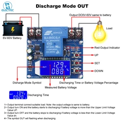 Niedrigen Spannung Protector Modul Schalter mit LCD Display 30A Digital Über Entladung Schutz für Blei Säure Lithium Batterie