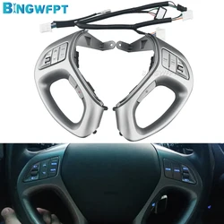 A Set For Hyundai IX35 2010-2017 Tucson 10-14 Car Cruise Buttons Multi-function Steering Wheel Audio Volume Music Cruise Buttons