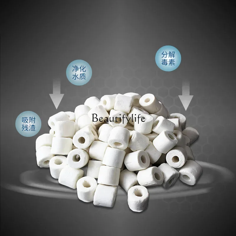 

yj9Ceramic ring, fish tank filter material, glass ring filter aquarium equipment