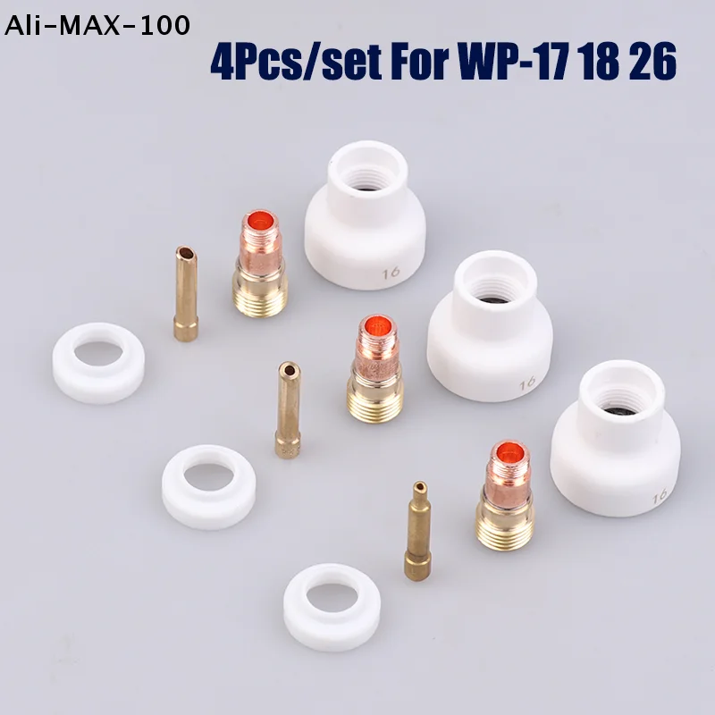 【rw】4-pecas-kit-de-bicos-de-ceramica-branca-de-alumina-para-soldagem-tig-16-24-32mm-para-tochas-wp17-18-26-com-corpo-de-pincas-stubby-e-conjunto-de-lentes-de-gas