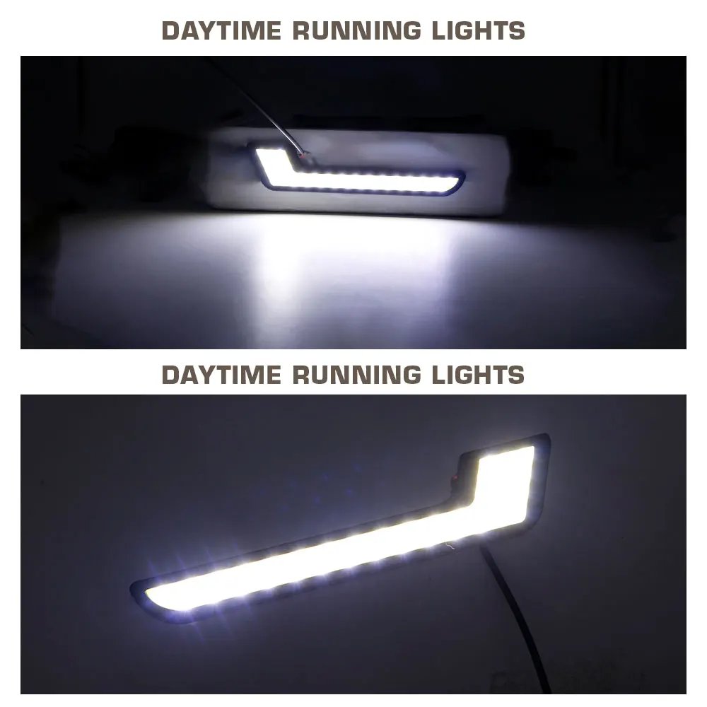 2Pcs Super Bright L-Shape COB DRL LED Daytime Running Light for Car Offroad SUV Auto LED External Driving Fog Lamp Car Light