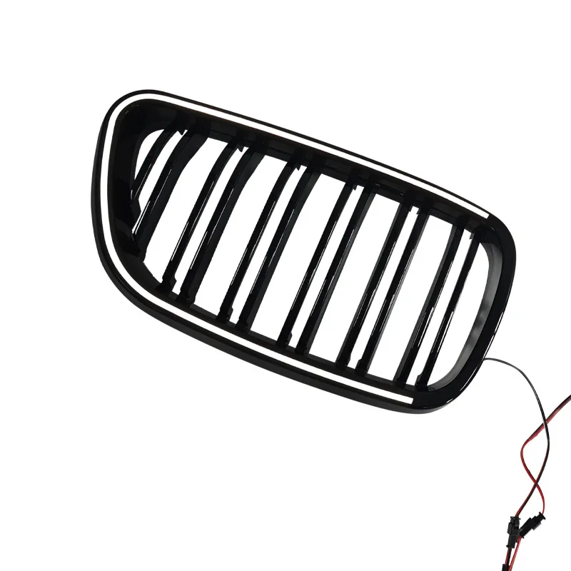 لسيارات BMW 2 Series F22 LED Grille F22 F87 ضوء نمط خط مزدوج مادة ABS شواية أمامية 2014-2021