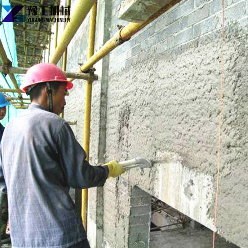 Cement Mortar Spray Machine Automatic Wall Rendering High Efficiency Electric Plaster Gun Portable Construction Tool