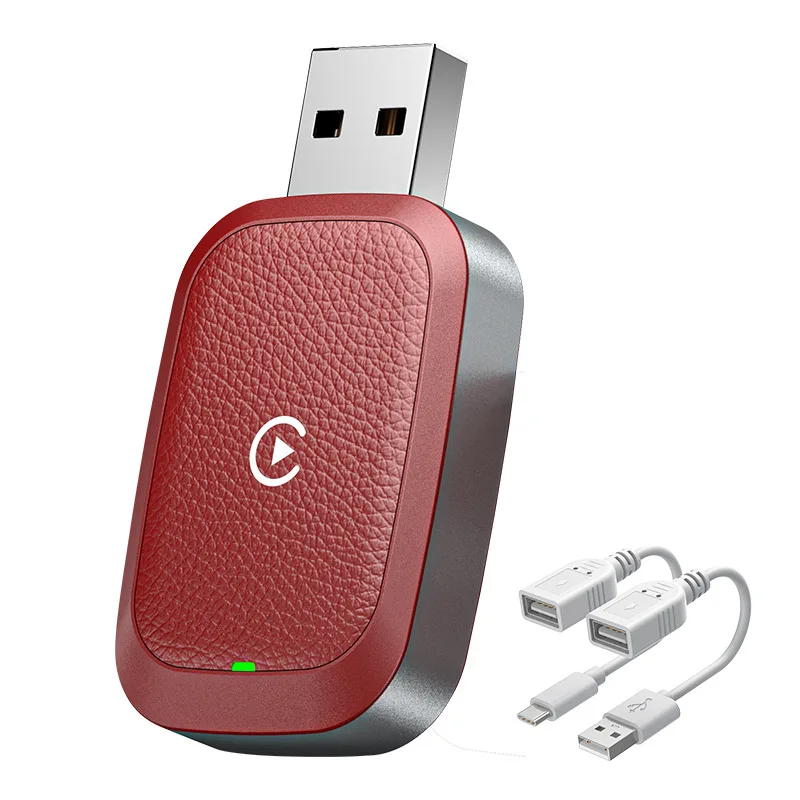 

923HOT Cross-Border New U Disk Type Car Navigation System Wireless CarPlay Adapter with Wired to Wireless Feature and WiFi Box