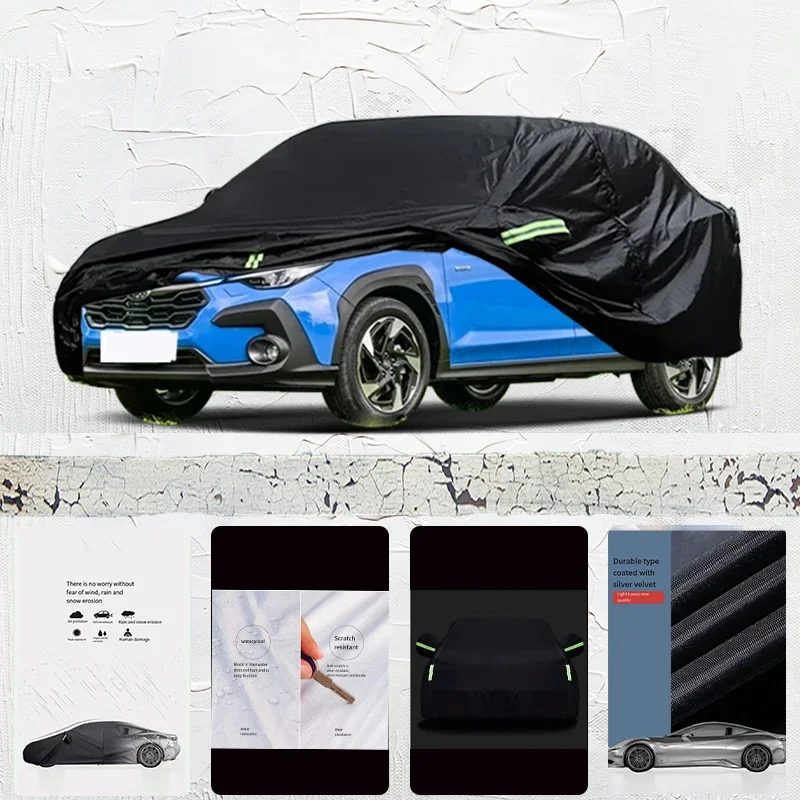 

For Subaru Crosstrek Anti-UV Sun Shade Rain Snow Resistant Black Cover Dustproof Car umbrella Full Car Cover Outdoor Protection