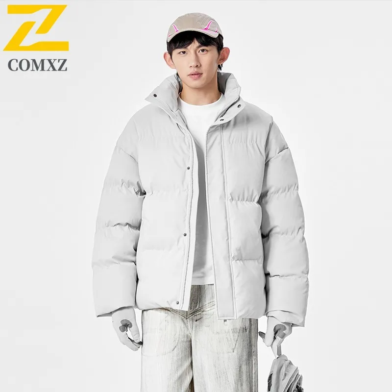 

COMXZ 2025 Мужская куртка-пуховик, зимняя утолщенная теплая куртка в корейском стиле для пары, легкая ветровка для спорта на открытом воздухе