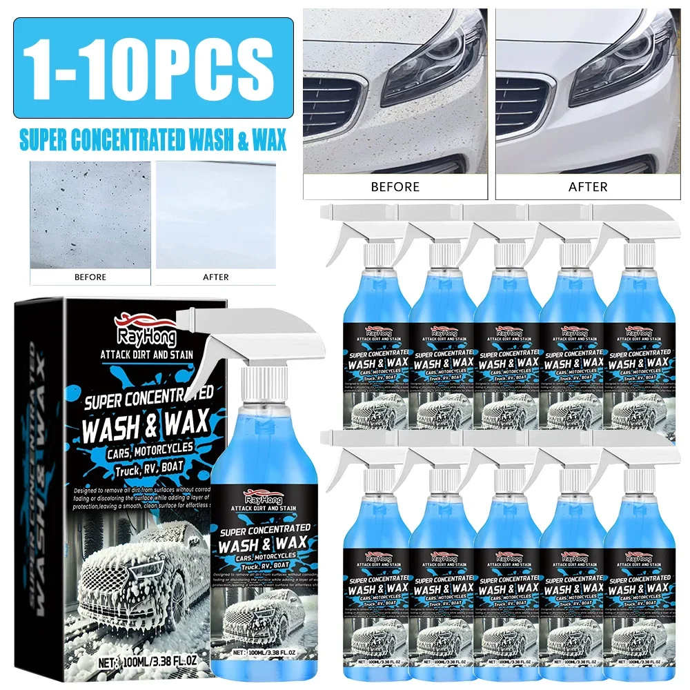 Car Wash Liquid Shampoo Multifunctional High Foaming  Wash Liquid Deep Cleaning  Beauty Foam Towel  Wash Accessories