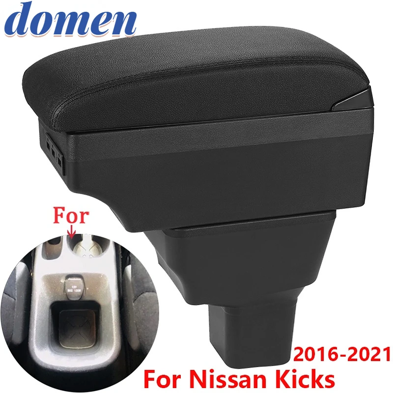 

For Nissan Kicks Armrest For Nissan Kicks Car Armrest box 2016-2021 Interior Parts special Retrofit parts Center Storage box USB