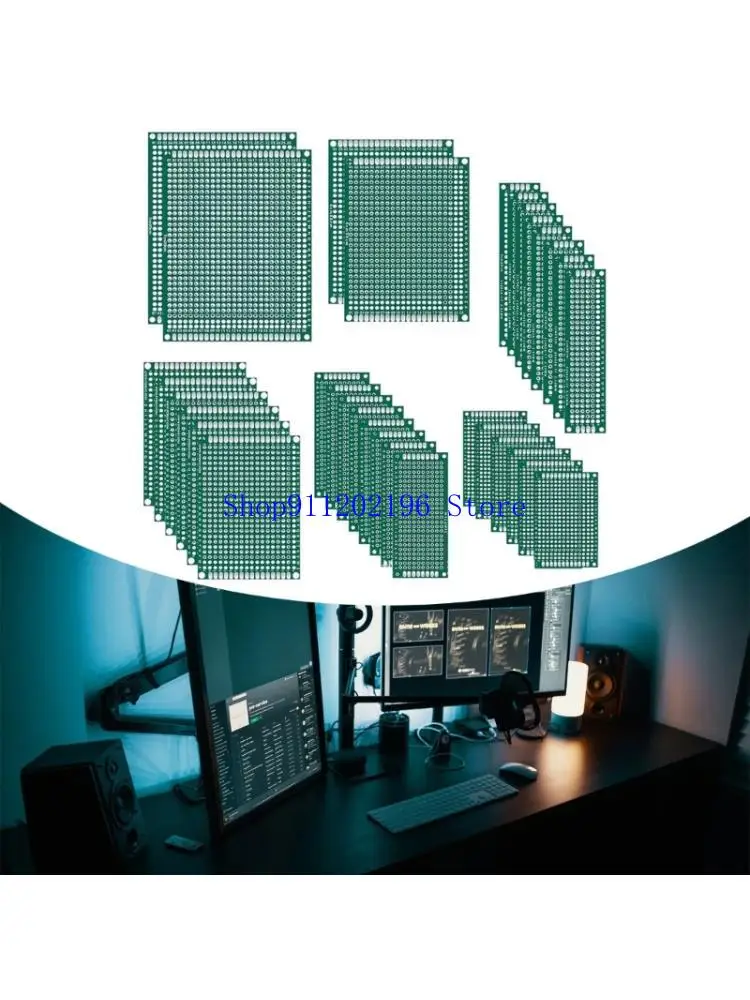 

ABS Fiberglass Prototypes Circuit Board with Pre Plateds Holes FR4 Fireproofs Material for IoTs Projects