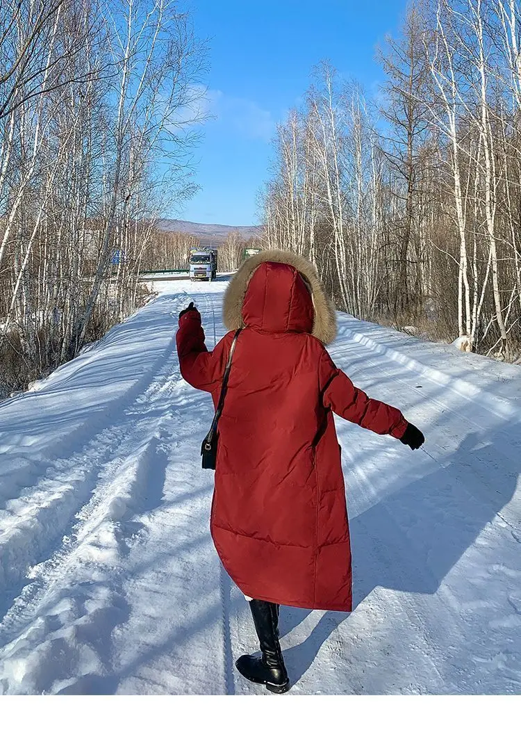 2025 New Style Fashionable Red Loose Cotton Coat and Jacket