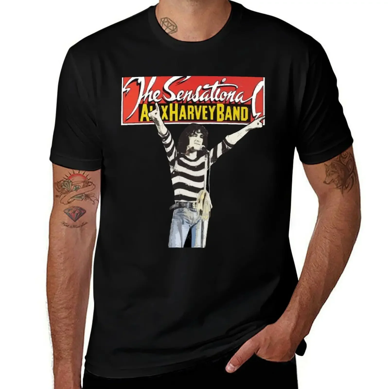 The Sensational Alex Harvey Band T-Shirt fashion shirts Clothing mens t shirts pack