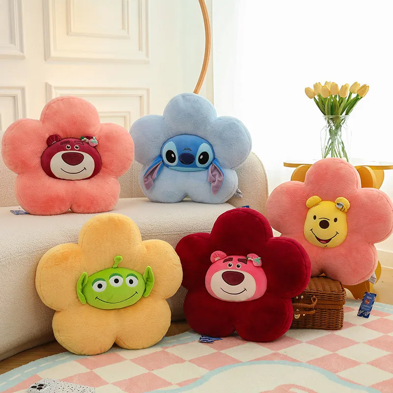 

Новинка, плюшевая игрушка в стиле Диснея Kawaii Lotso Stitch Alien Winnie The Pooh, подушка, мультяшная мягкая набивная кукла, украшение для дома