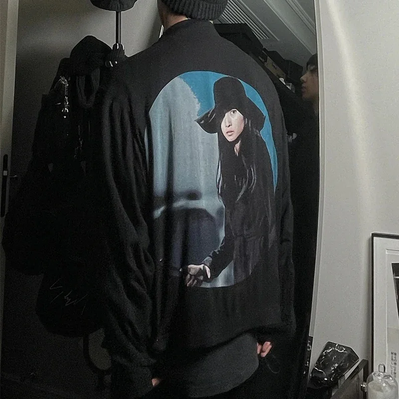 

Мужская Женская весенне-осенняя модная черная куртка NIGO с принтом на молнии с отворотом повседневная куртка Ngvp # nigo7852