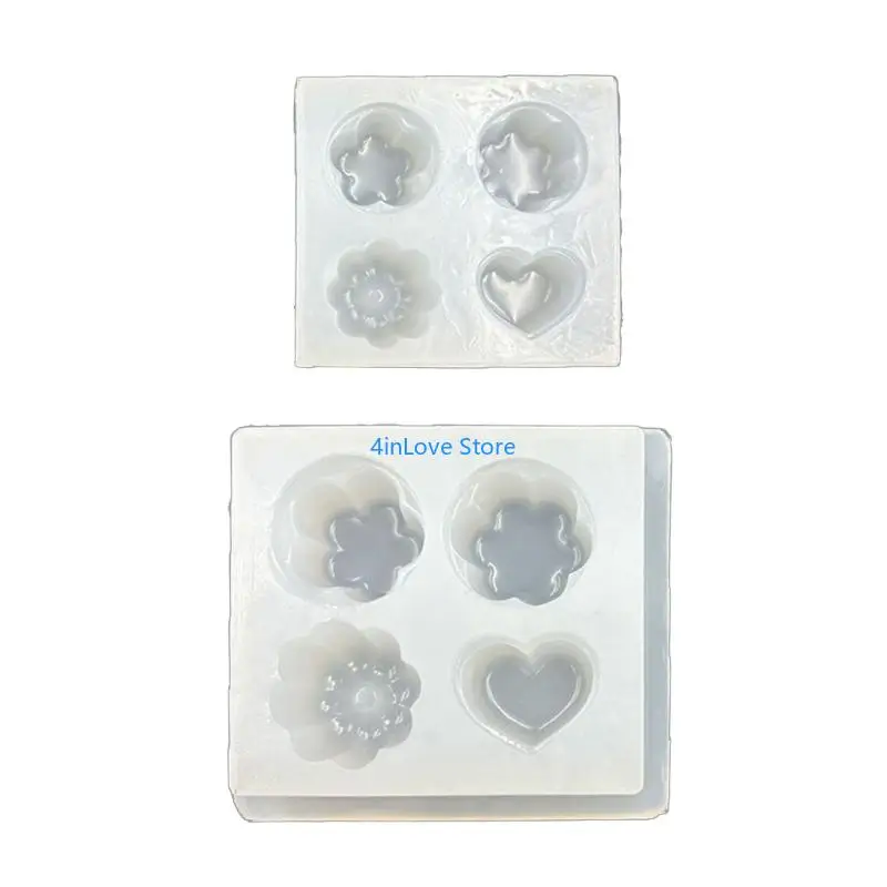 

T4MD Silicone Fondant Mould Candy Chocolate Mould for Desserts Baking Household Use
