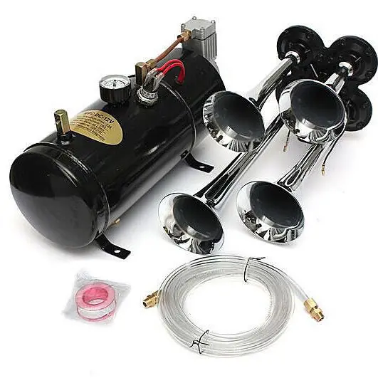 

Four-pipe Gas Horn Modified Car Air Pump 12V 150psi Gas Tank Air Compressor Air Compressor
