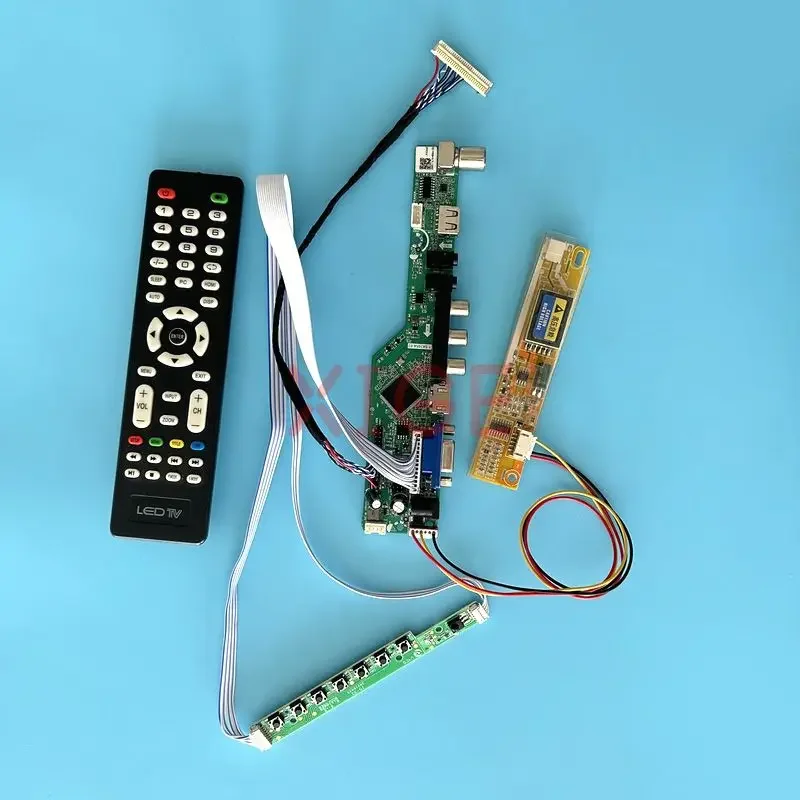 Tarjeta de controlador LCD para TV analógica, Kit de bricolaje 1CCFL, 1280x800, LVDS de 30 Pines, VGA + HDMI + AV + USB + IR, para TX39D30VC1GAA LQ154K1LA LQ154K1LB