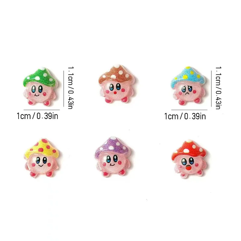 no.25  20/40pcs cartoon nail accessories mixed Powder Cute Star resin accessories refrigerator nail patch