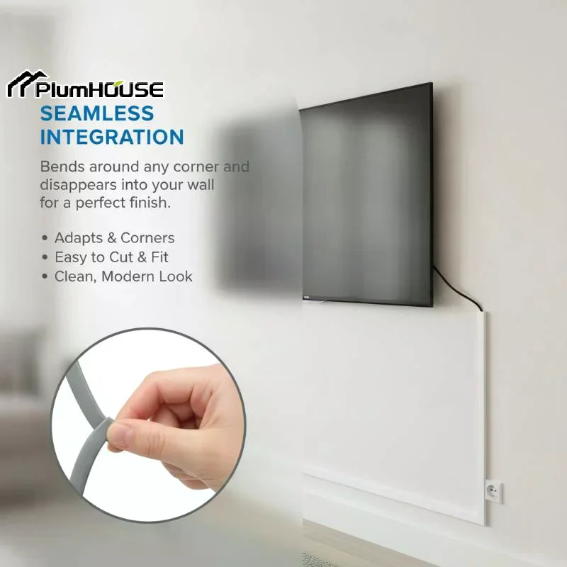 PVC Cable Trunking Self Adhesive Backing Durable For Home Office Wire Management