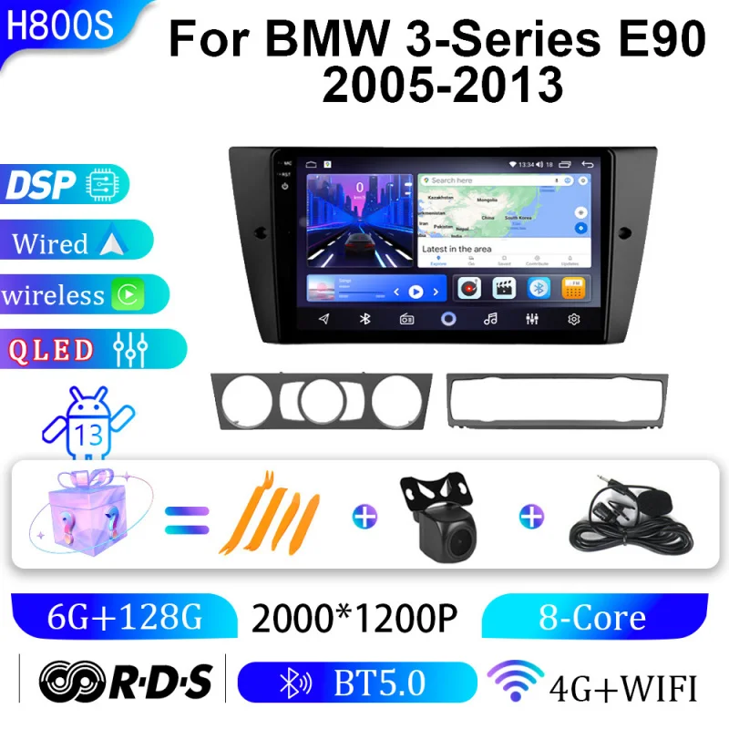 

For BMW 3-Series E90 2005-2013 Car Intelligent Systems Android Car Player GPS WIFI Carplay 4G Car Radio Navigation Stereo