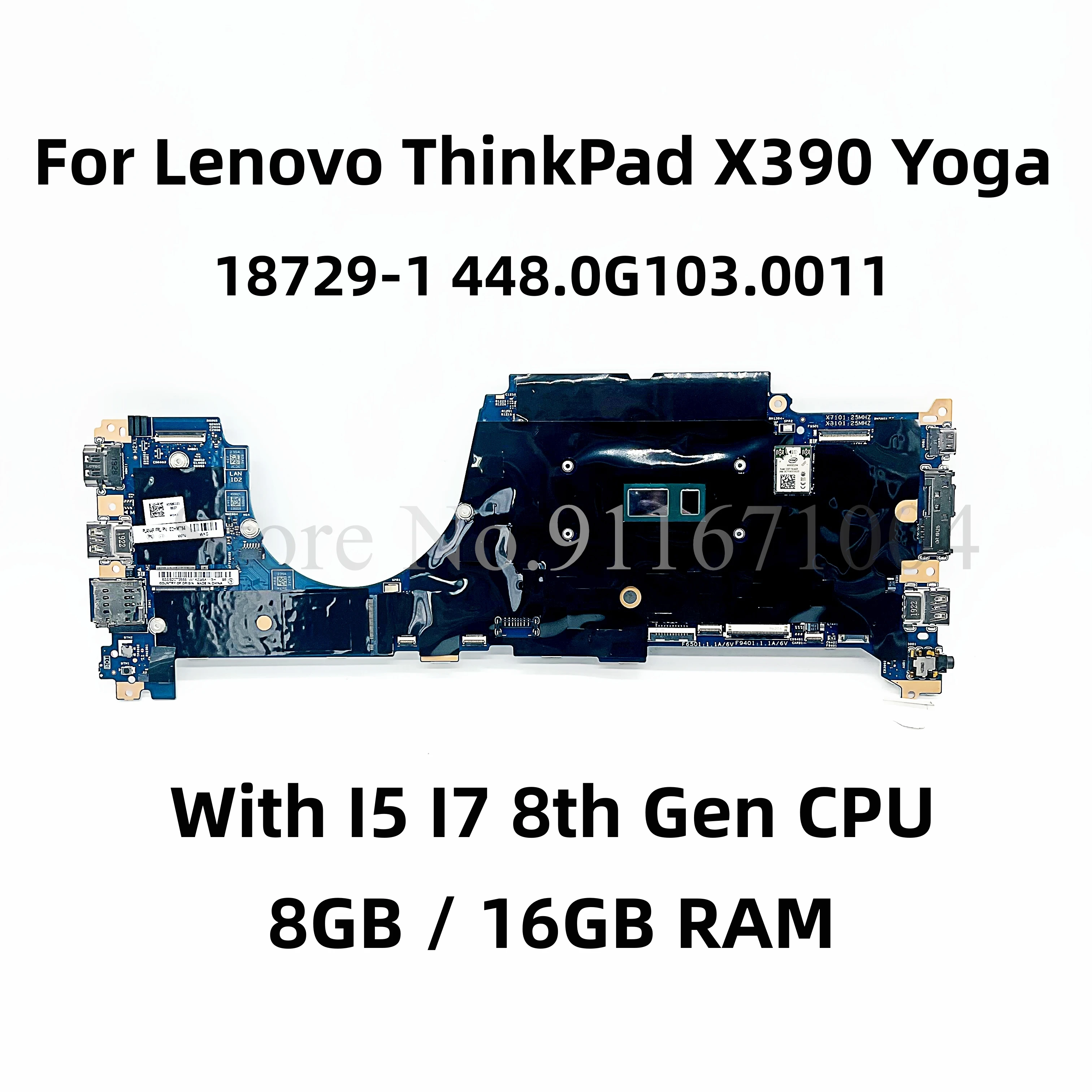 

Оригинальная материнская плата для ноутбука Lenovo ThinkPad X390 Yoga с процессором I5 I7 8-го поколения 8 ГБ 16 ГБ ОЗУ 18729-1 448.0G103.0011 100% протестирована