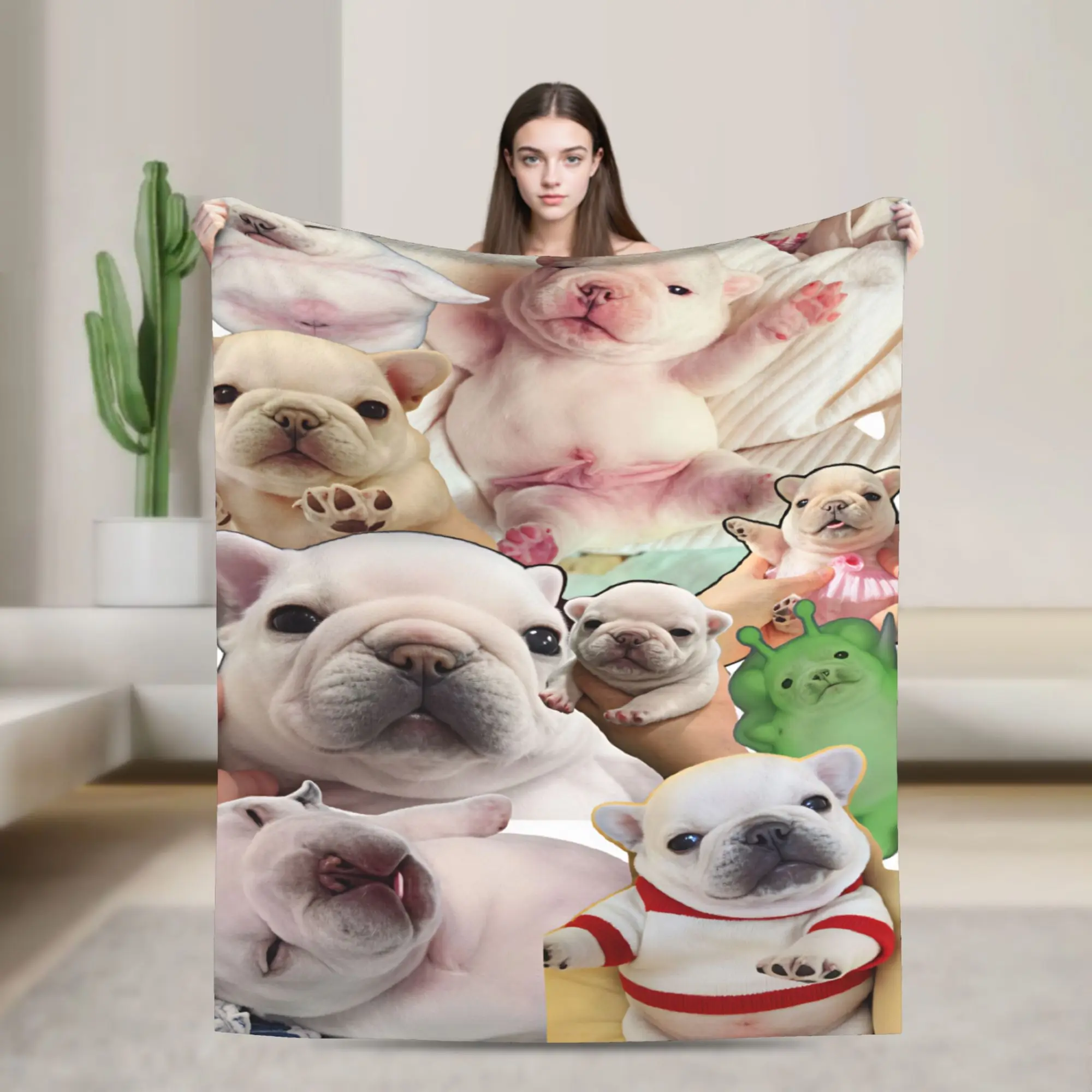 Pibble Meme Wash My Belly Funny Blanket  Decorative Flannel Throw Blanket For Couch Chair Super Soft Quality Bedspread Gift
