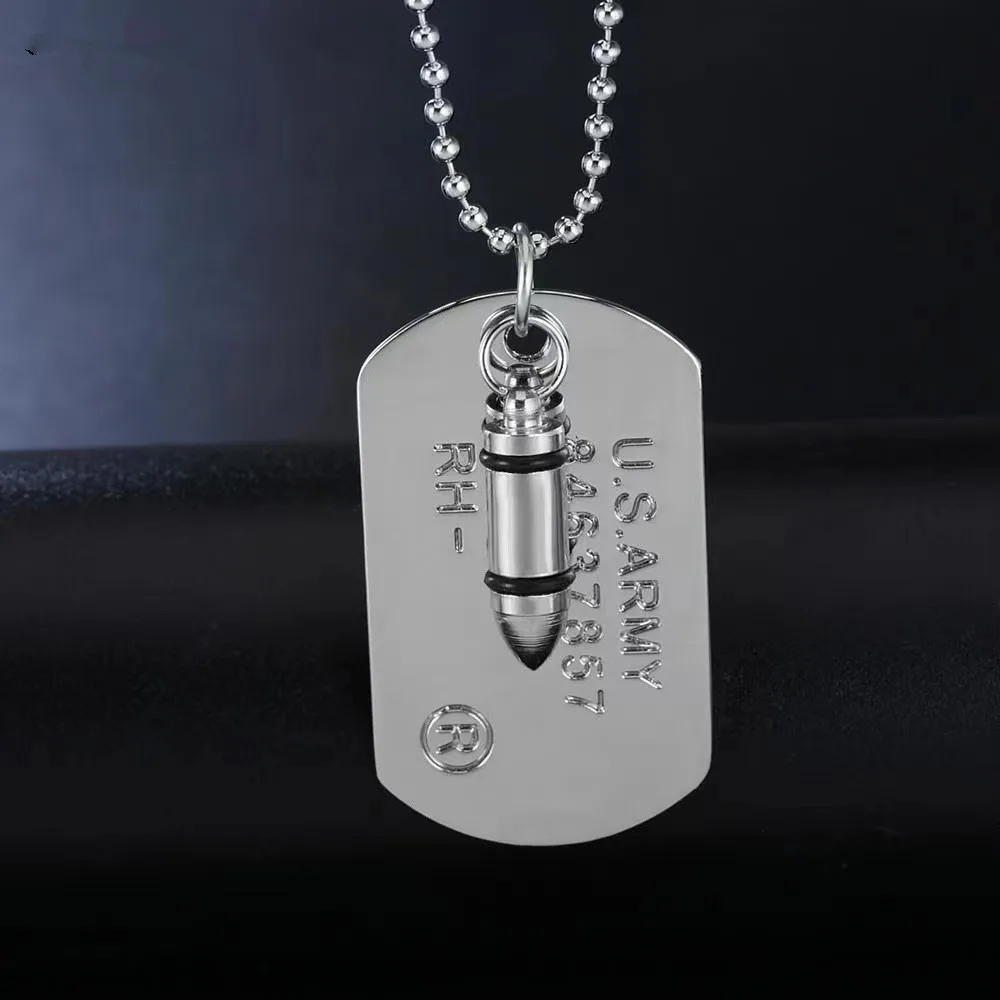 US military brand men\'s necklace sweater chain