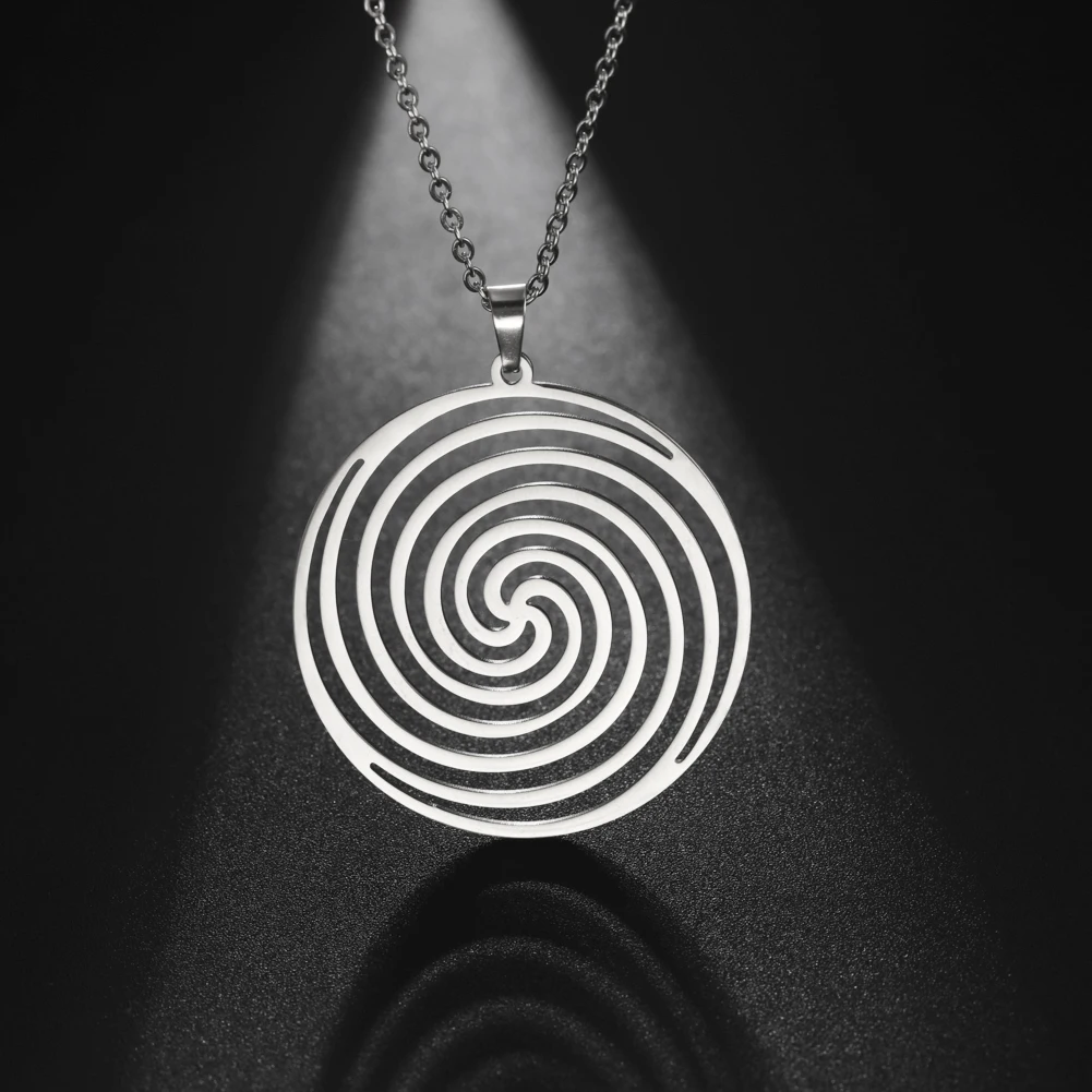 Reiki Cho Ku Rei Halskette Heilung Energie Yoga Power Anhänger Heilige Geometrie Schutz Amulett Edelstahl Schmuck Amulette für Glück und Schutz mächtige Amulette geistiger Schutz Reiki Heilmittel – Detail 18