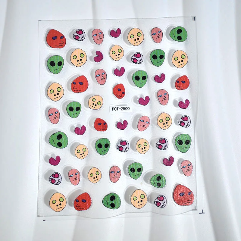 2-pcs-dos-desenhos-animados-maquiagem-facial-arte-do-prego-adesivos-coloridos-dos-desenhos-animados-maquiagem-facial-em-forma-de-coracao-sliders-de-unhas-superficie-brilhante