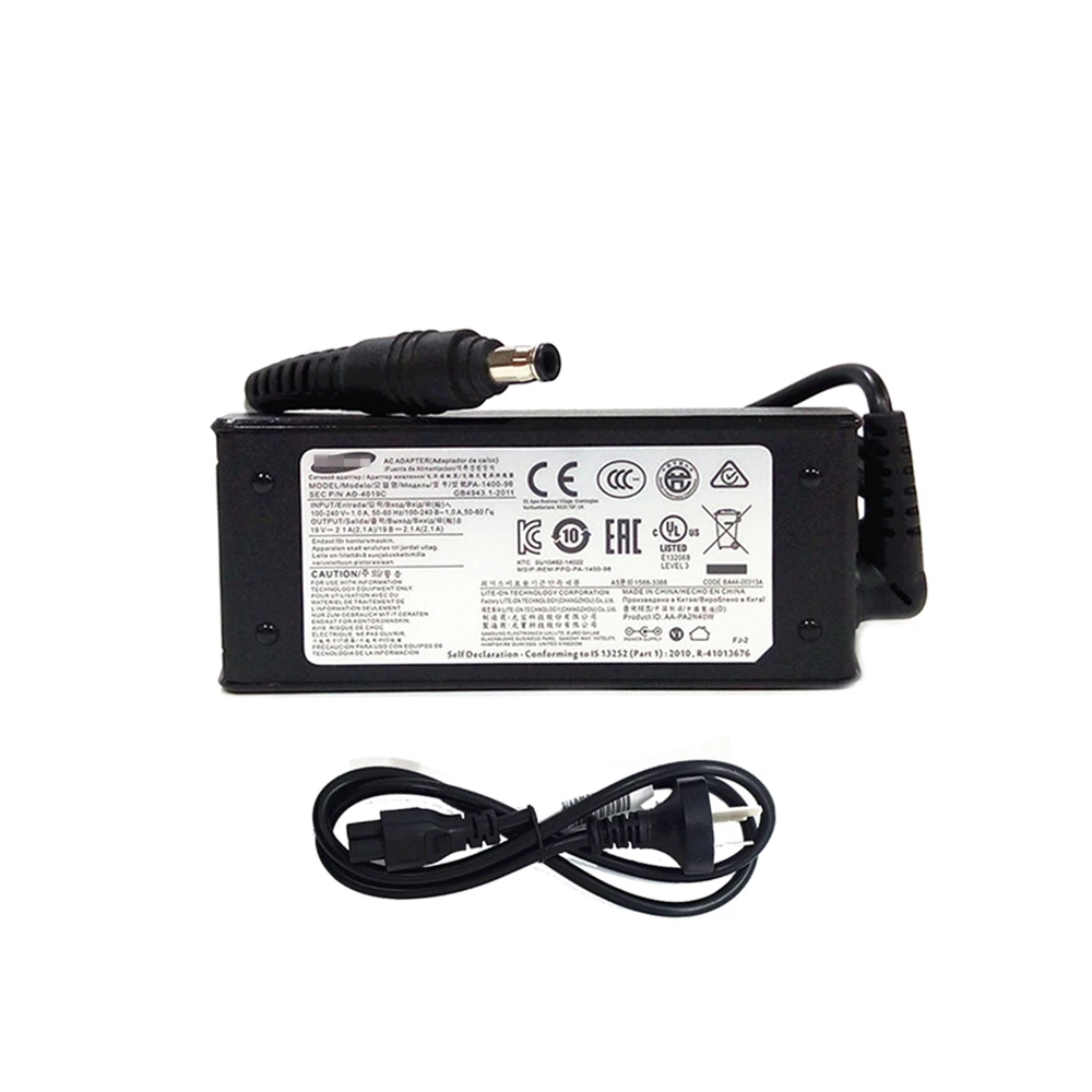 

PA-1400-96 Notebook Power Adapter 19V2.1A 40W For NP300E4M-K01 K02 270E5K 270E5U 270E5G 270E5V 270E5J 270E5R 275E4V