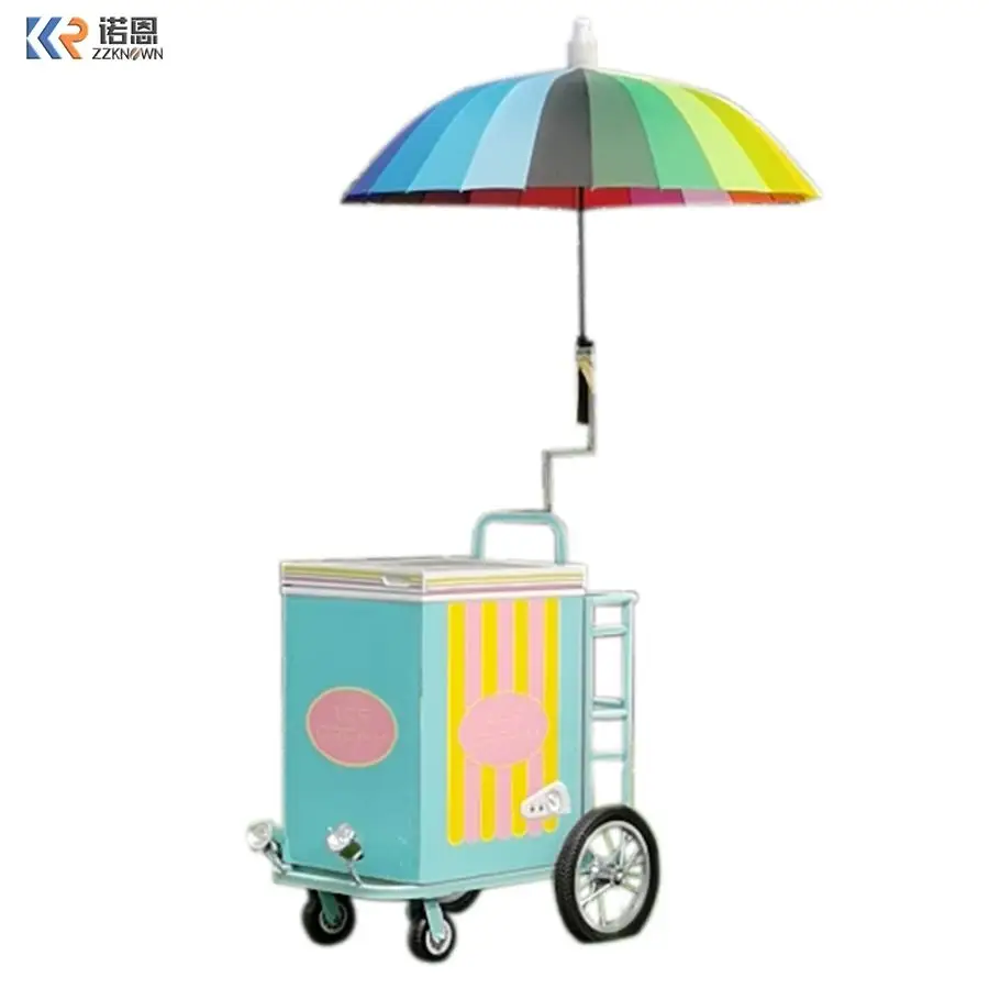 Hot Sell Ice Cream Cart Trailer Mobile Food Truck Commercial Mini Store Car For Sale