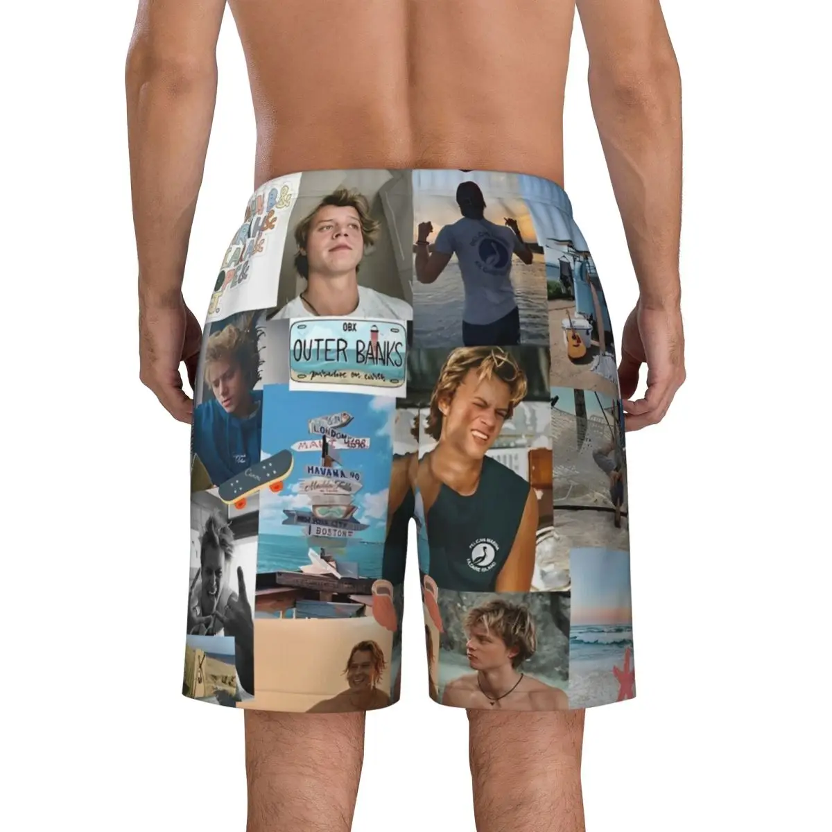 Jj Maybank رياضة السراويل الصيف رودي بانكو صور الكولاج عادية شورتات للبحر الرجال تشغيل تصفح سريع جاف مخصص السباحة جذوع