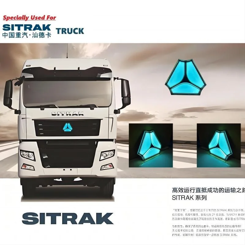 

Specially Used For SITRAK Truck LED Logo Lamp Golden Logo Lamp For SITRAK C7H G7H C5H Full Illuminating Light LED Logo Light