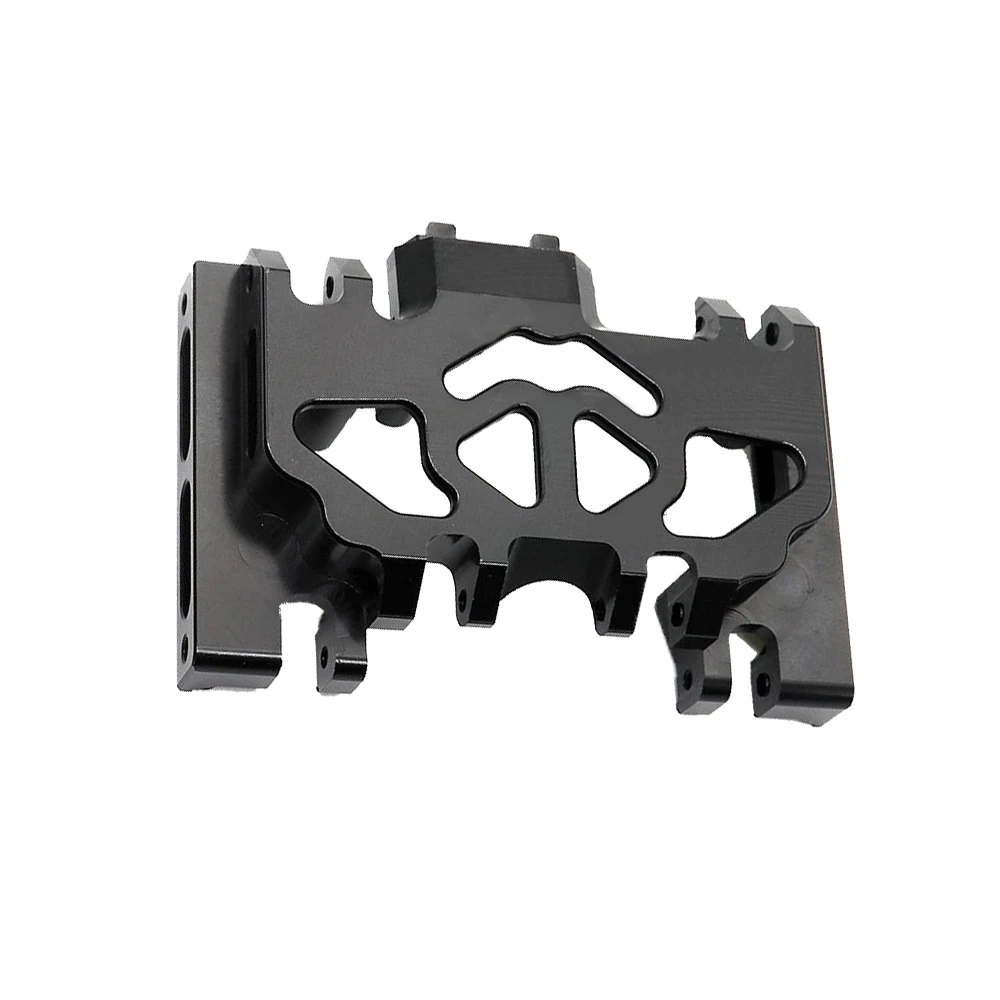 Caja de cambios central de Metal para carreras, montaje de Base inferior, placa de deslizamiento medio para coche trepador de control remoto Traxxas TRX4, accesorios mejorados