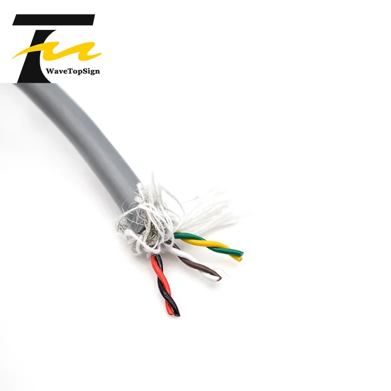 Boding 1M خاص لينة 0.2 مللي متر RVVP كابل التشفير المحمي مقاومة للاهتراء كابل إشارة قابل للطي لمؤازرة 4/5/6/8/14 النوى #5