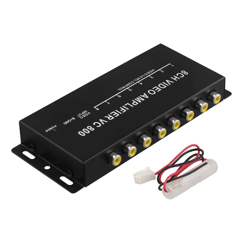 DC12V Car Auto 1 To 8 Output Video Signal Spliter Amplifier For DVD/LCD/TV Video Spliter MX1322