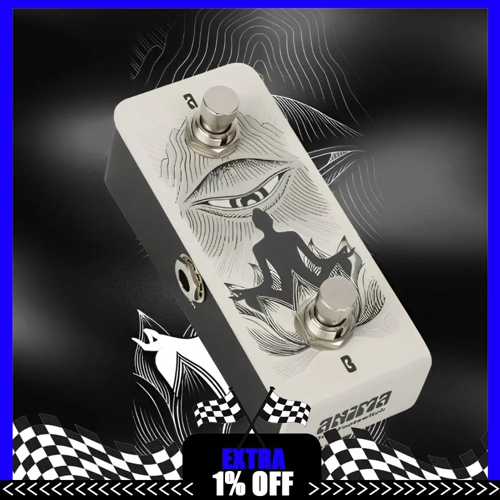 klowra-anima-dual-momentary-guitar-footswitch-trs-external-foot-controller-for-multi-effects-looper-pedals-no-battery-required