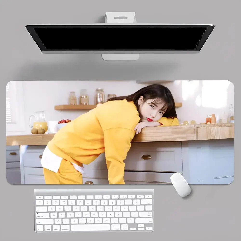 Singer I-IU L-Lee J-Ji-Eunss MINISO Mouse Pad Anime Game Mouse Pad Computer Desk Pad Office Carpet Laptop Mouse Pad