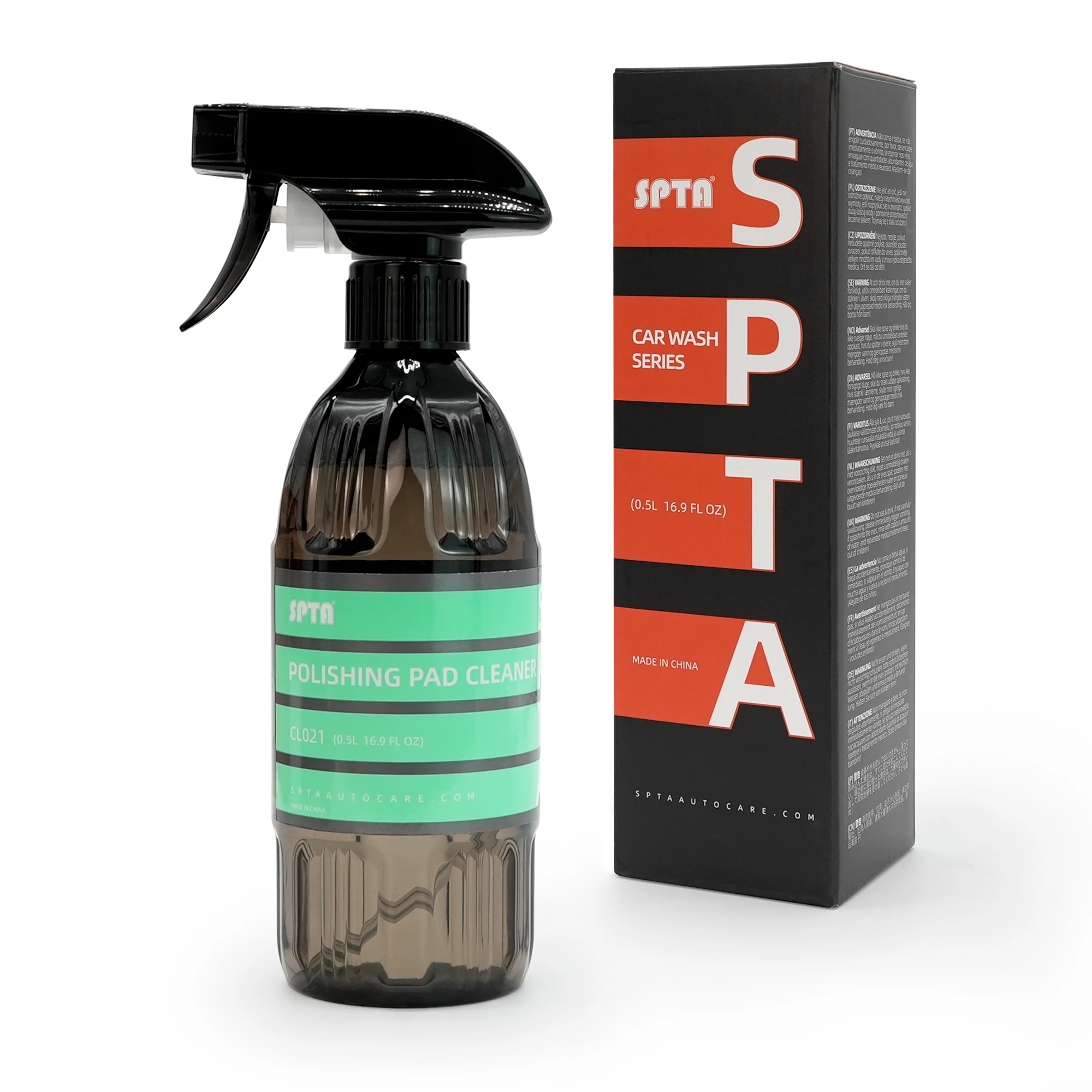 SPTA CL021 Polishing Pad Cleaner Spray (16 Oz/500ml) for Clean Foam, Wool, Microfiber Buffing Pad