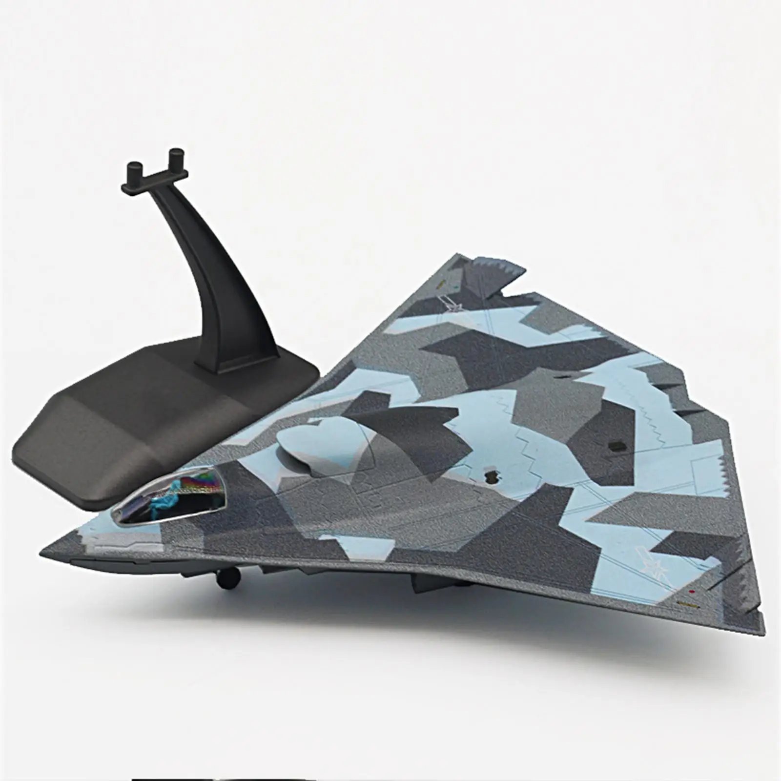 

1/144 Scale Fighter Model Simulated Airplane Ornament with Base Simulation Toy Attack Model for TV Cabinet