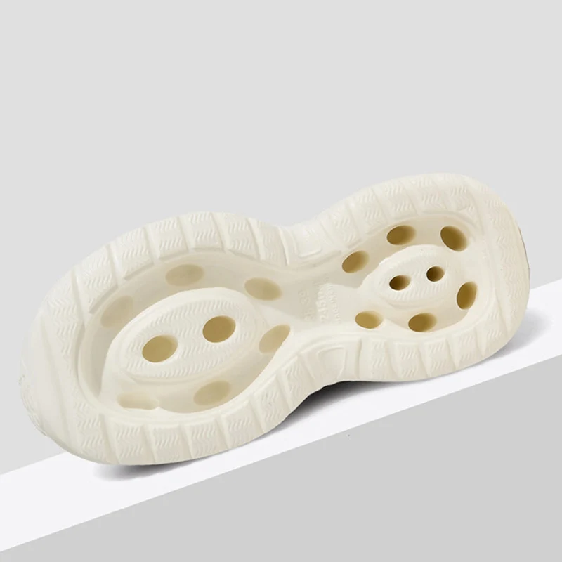 Solid Color Chunky Platform Lace Up Sports Shoes Women 2026 Summer Casual Breathable Clogs Sandals Woman Slip On Non-Slip Mules - view 6
