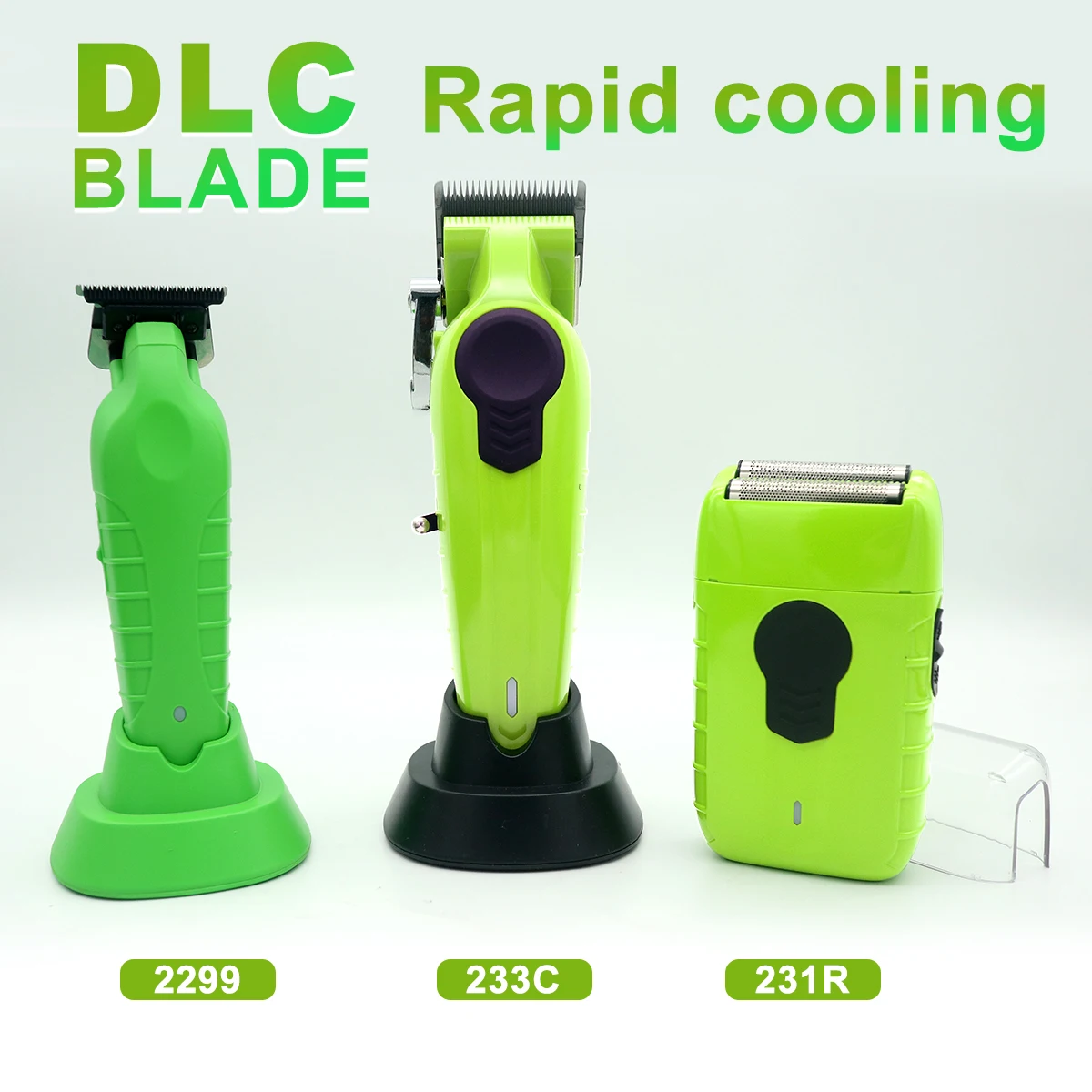 

Professional Men's Hair Clipper Kit with Base Charger DLC Blade 8000RPM Cordless Barber Shop Set Hair Trimmer Finishing Machine