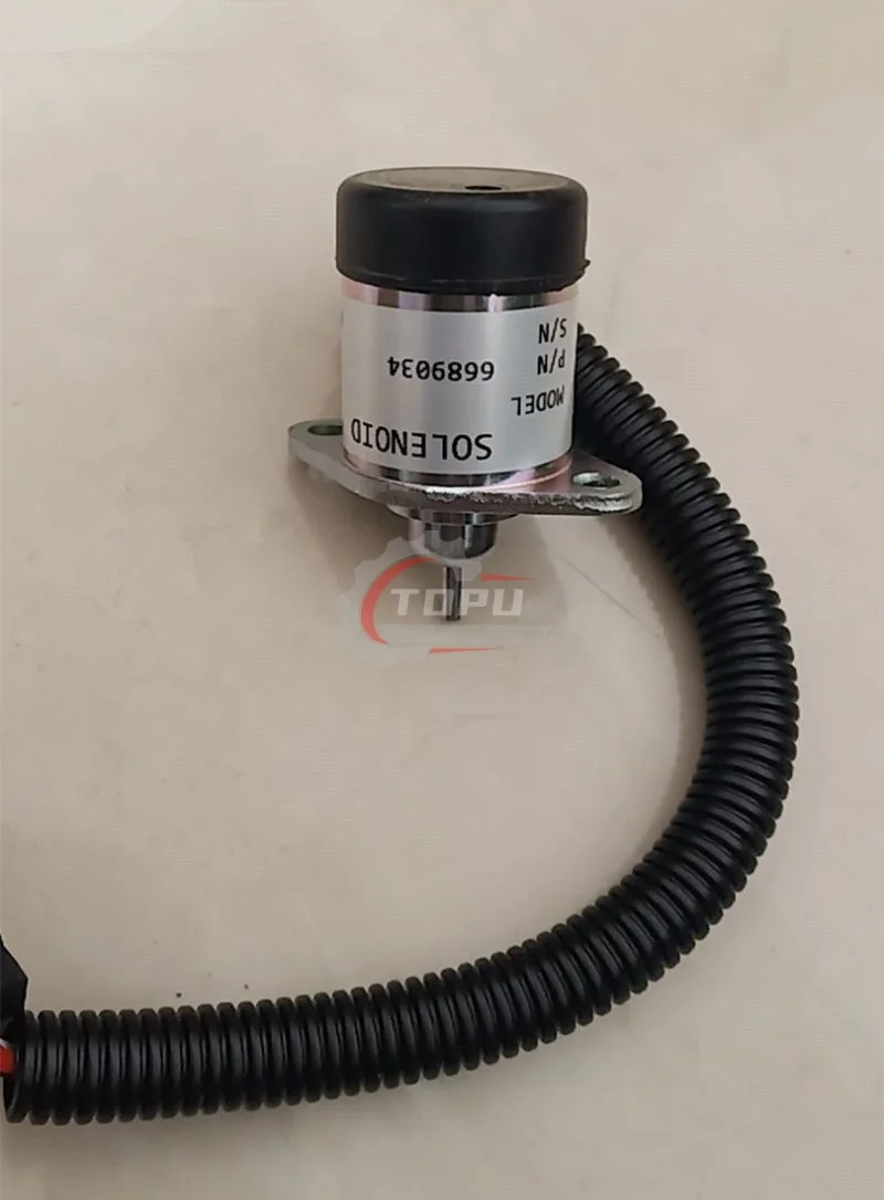 الملف اللولبي لإيقاف الوقود 6689034 اغلاق صمام 1G577-60010,1G577-60011 لكوبوتا V3300 V3800 #2