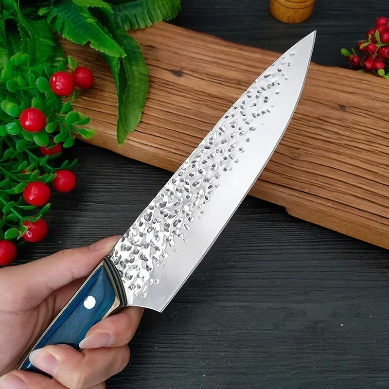 Coltello da cuoco da cucina forgiato giapponese professionale 5 cr15mov in acciaio inossidabile carne pesce frutta fetta disossare macellaio mannaia coltelli per barbecue