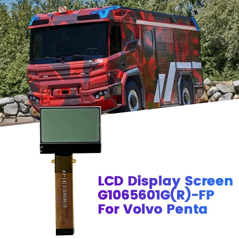 Car LCD Display Screen G1065601G(R)-FP For Volvo Penta Tachometer Hour Meter Center Console Upper LCD Screen