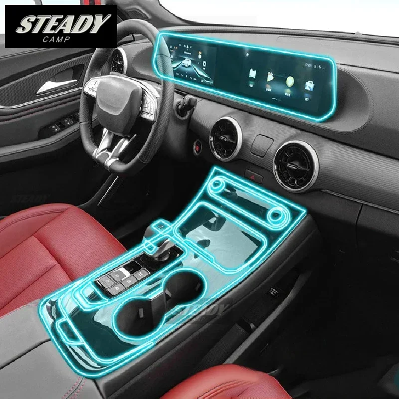 

For Forthing M4 U-tour 2022-2023 Car Interior Piano Board Protection Film TPU Transparent Self-adhesive Paint Anti Scratch