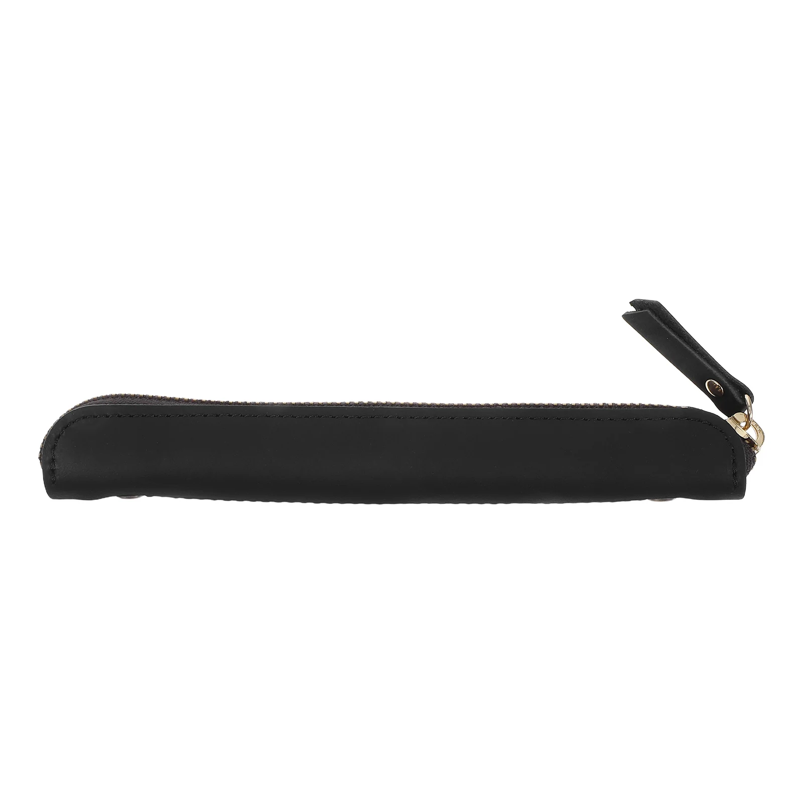 

Pen Pouch Handmade Genuine Zipper Case Simple Holder Pencil Bag Fountain Pen Cover Protective Functional Everyday Use