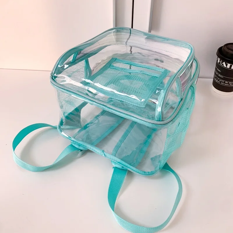 Transparent Backpack Fashionable Kids Backpacks for Boy Casual PVC Waterproof Backpack Large Capacity Summer Beach Bags Mochilas - Detail 1